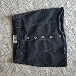 abercrombie kids black denim skirt size 11/12